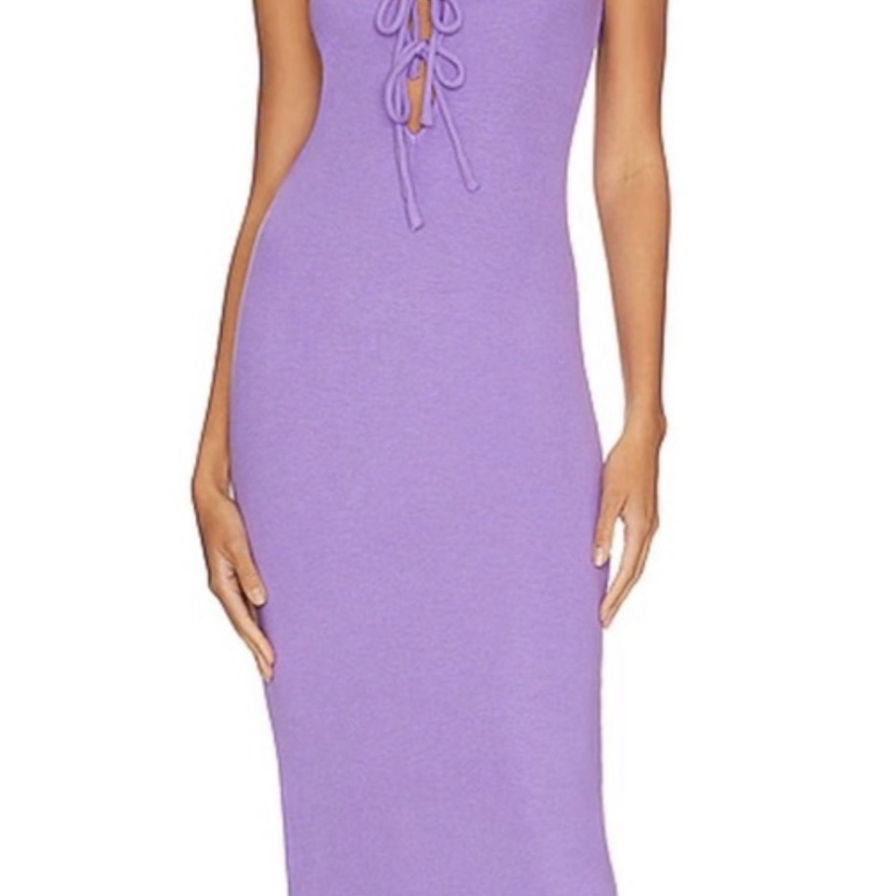 Elegant Purple Sleeveless Dress